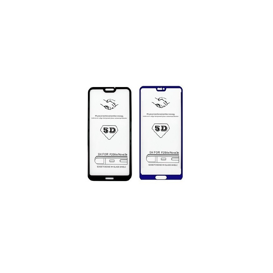 Folie protectie display de sticla 5D antisoc Huawei P20 Lite